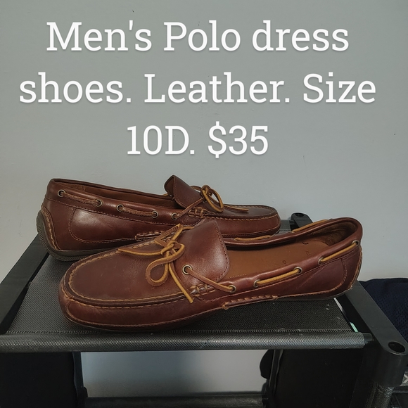 Polo by Ralph Lauren Men's Brown Leather Loafers - Picture 1 of 1